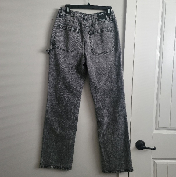 AFRM Gray Straight Leg High-Rise Utility Jeans Classic Style | Size 26 X 30 - Picture 10 of 15